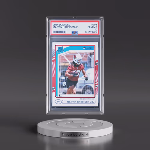 2024 Panini Donruss #393 Marvin Harrison Jr. (PSA 10 GEM MINT)