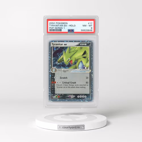2004 Pokémon Pop Series 1 #17 Tyranitar EX - Holo Holo (PSA 8 NM-MT)