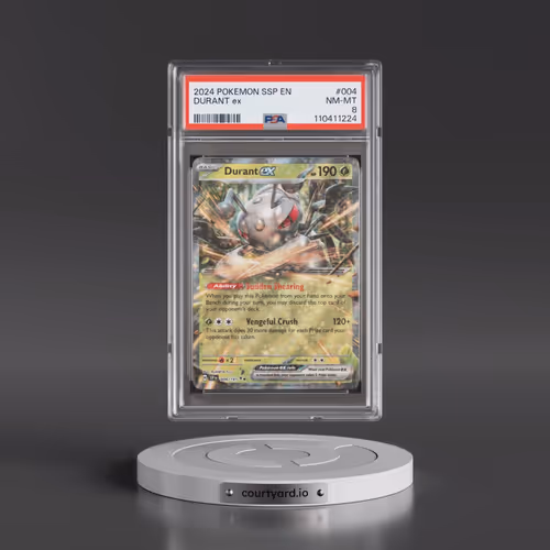 2024 Pokémon Ssp EN-Surging Sparks #004 Durant EX - Holo (PSA 8 NM-MT)