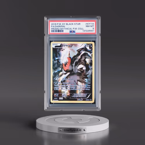 2016 Pokémon XY Black Star Promo #XY114 Darkrai - Full Art Mythical Pokemon Collection (PSA 8 NM-MT)