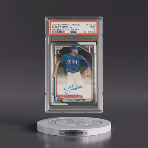 2024 Bowman Chrome Prospect Autographs #CPACM Curley Martha (PSA 9 MINT)