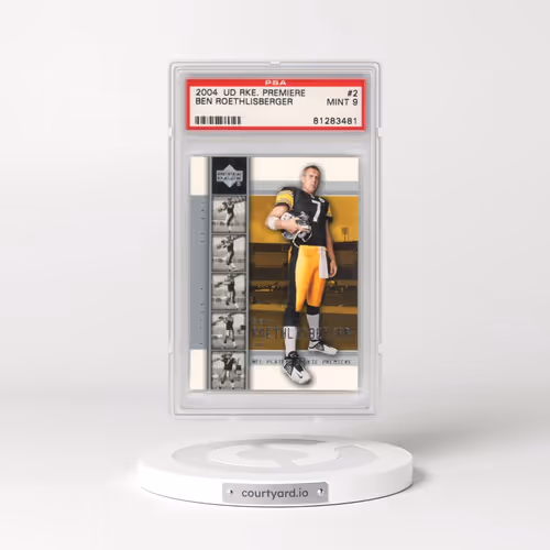 2004 Upper Deck Rookie Premiere #2 Ben Roethlisberger (PSA 9 MINT)