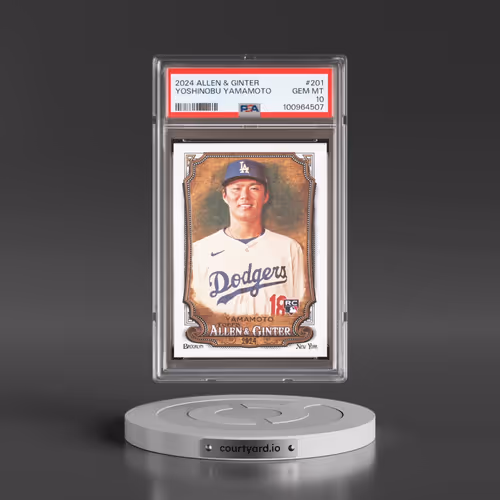 2024 Topps Allen & Ginter #201 Yoshinobu Yamamoto (PSA 10 GEM MINT)