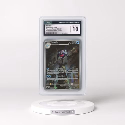2024 Pokémon Paf EN-Paldean Fates #225 Palafin - Illustration Rare (CGC 10 GEM MINT)