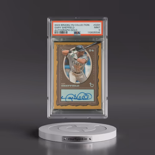 2024 Topps Brooklyn Collection Autographs #GSH Gary Sheffield - Gold (PSA 9 MINT)