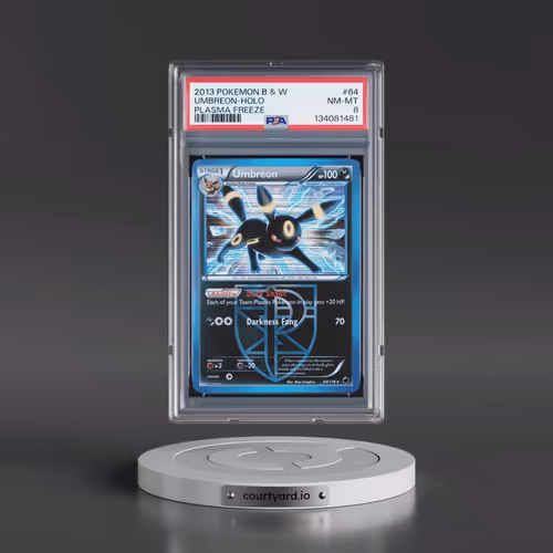 2013 Pokémon Black & White Plasma Freeze #64 Umbreon - Holo (PSA 8 NM-MT)