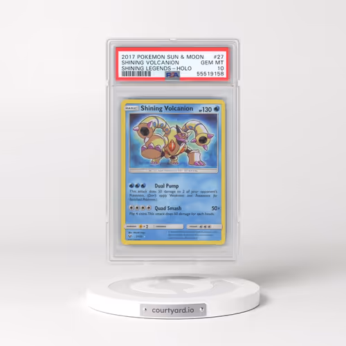 2017 Pokémon Sun & Moon Shining Legends #27 Shining Volcanion - Holo Holo (PSA 10 GEM MINT)