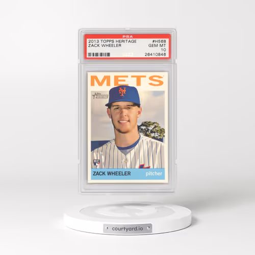 2013 Topps Heritage #H568 Zack Wheeler (PSA 10 GEM MINT)
