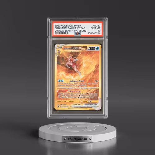 2023 Pokémon Sword and Shield Crown Zenith #GG67 Origin Forme Palkia Vstar - Full Art Secret (PSA 10