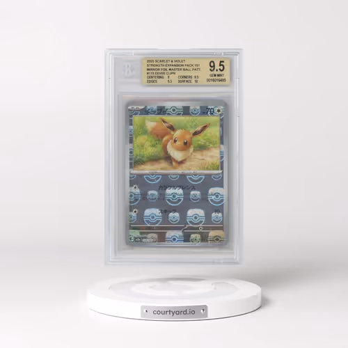 2023 Pokémon Card 151 #133 Eevee - Reverse Holo Master Ball (BGS 9.5 GEM MINT)