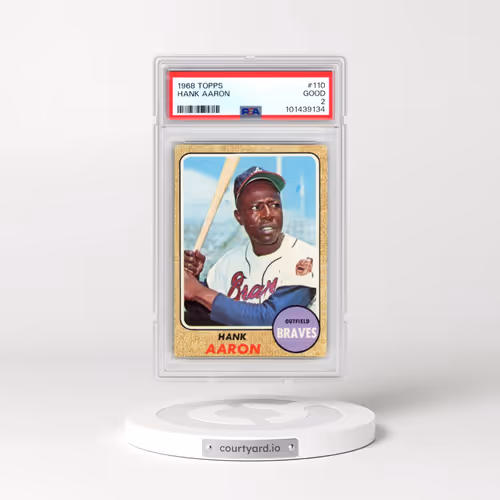 1968 Topps #110 Hank Aaron (PSA 2 GOOD)