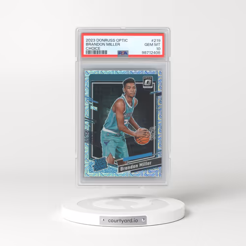 2023 Panini Donruss Optic #219 Brandon Miller - Choice (PSA 10 GEM MINT)