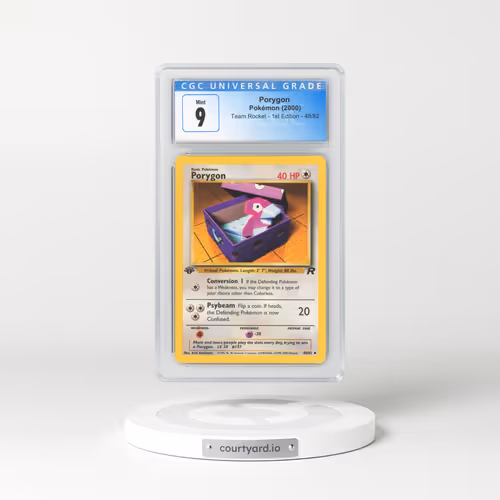 2000 Team Rocket #48 Porygon - 1st Edition (CGC 9 MINT)