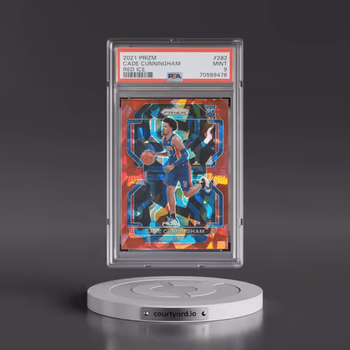 2021 Panini Prizm #282 Cade Cunningham - Red Ice (PSA 9 MINT)