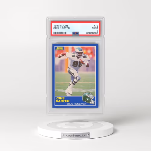 1989 Score #72 Cris Carter (PSA 9 MINT)