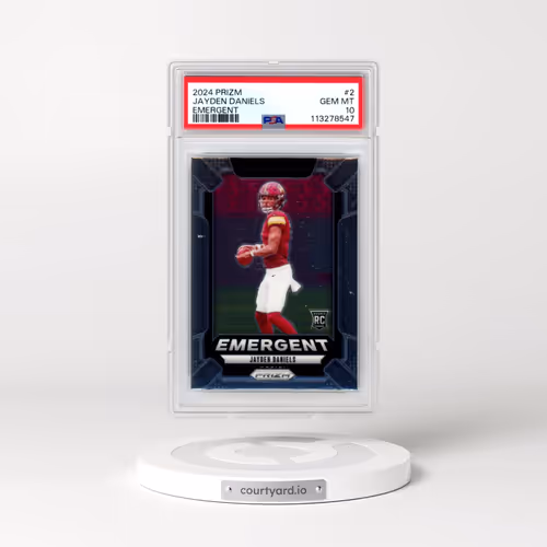 2024 Panini Prizm Emergent #2 Jayden Daniels (PSA 10 GEM MINT)