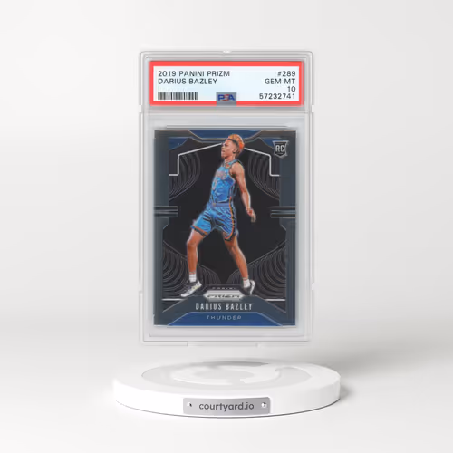 2019 Panini Prizm #289 Darius Bazley (PSA 10 GEM MINT)
