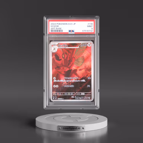 2023 Pokémon SV3-Ruler of the Black Flame #116 Scizor - Art Rare (PSA 9 MINT)