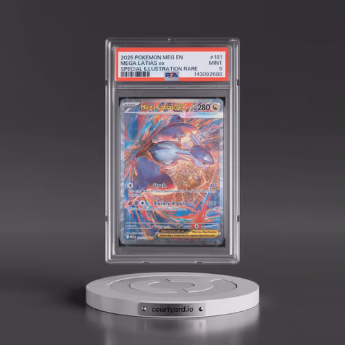 2025 Pokémon Meg EN-Mega Evolution #181 Mega Latias EX - Holo Special Illustration Rare (PSA 9 MINT)