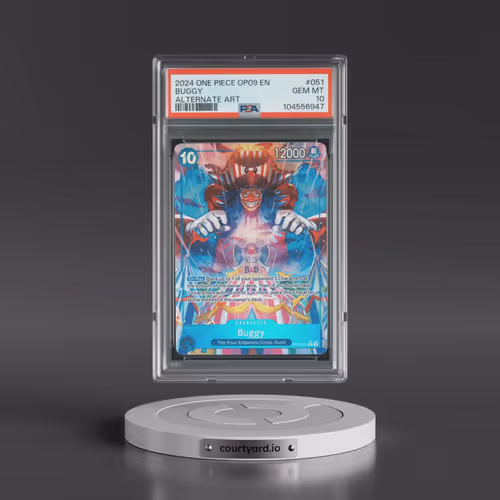 2024 One Piece OP09-Emperors in the New World #051 Buggy - Alternate Art (PSA 10 GEM MINT)