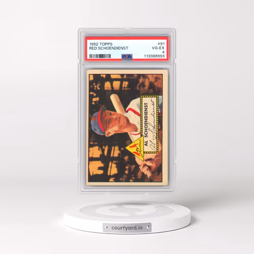 1952 Topps #91 Red Schoendienst (PSA 4 VG-EX)