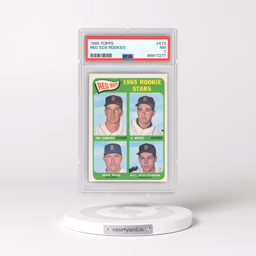1965 Topps #573 Red Sox Rookies (PSA 7 NM)