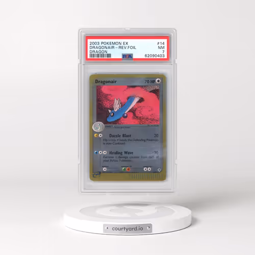 2003 Pokémon EX Dragon #14 Dragonair - Reverse Foil (PSA 7 NM)