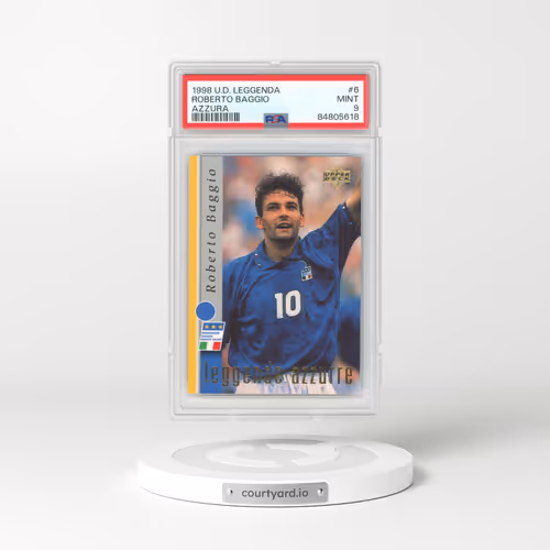 1998 Upper Deck Leggenda Azzura #6 Roberto Baggio (PSA 9 MINT)