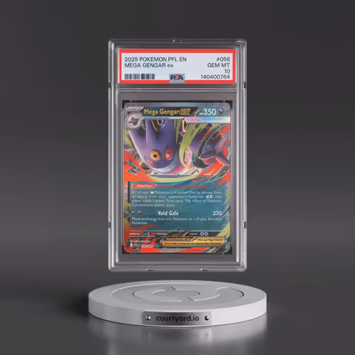 2025 Pokémon Pfl EN-Phantasmal Flames #056 Mega Gengar EX - Holo (PSA 10 GEM MINT)