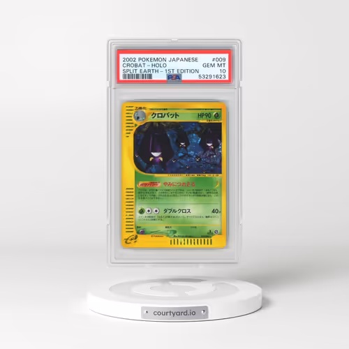 2002 Pokémon Split Earth #009 Crobat - 1st Edition Holo (PSA 10 GEM MINT)