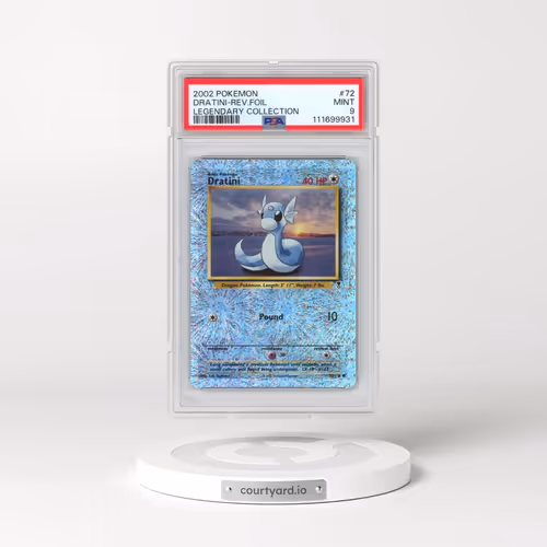 2002 Pokémon Legendary Collection #72 Dratini - Reverse Foil (PSA 9 MINT)
