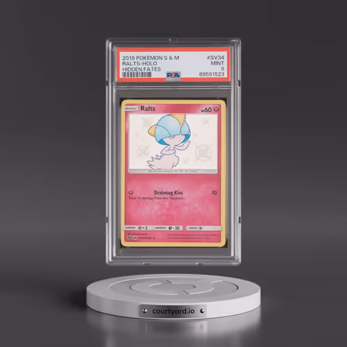 2019 Pokémon Sun & Moon Hidden Fates #SV34 Ralts - Holo (PSA 9 MINT)