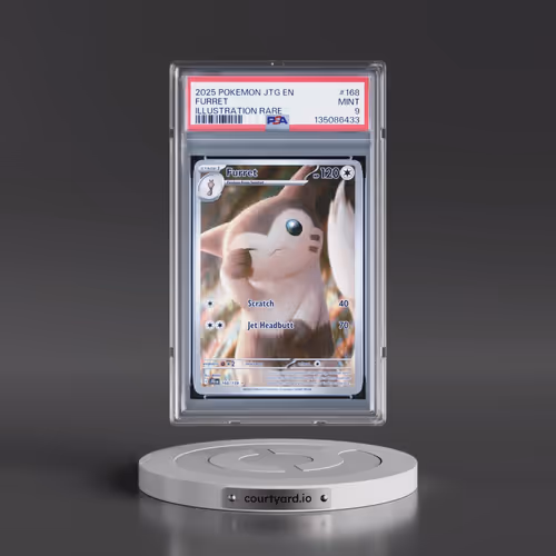 2025 Pokémon Jtg EN-Journey Together #168 Furret - Illustration Rare (PSA 9 MINT)