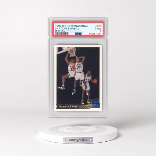 1992 Upper Deck International #220 Shaquille O'Neal - Italian (PSA 9 MINT)