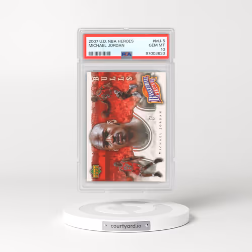 2007 Upper Deck NBA Heroes Michael Jordan #MJ-5 Michael Jordan (PSA 10 GEM MINT)
