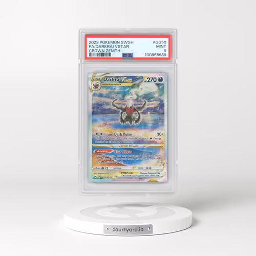 2023 Pokémon Sword and Shield Crown Zenith #GG50 Darkrai Vstar - Full Art (PSA 9 MINT)