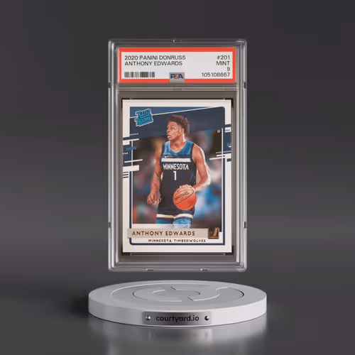 2020 Panini Donruss #201 Anthony Edwards (PSA 9 MINT)