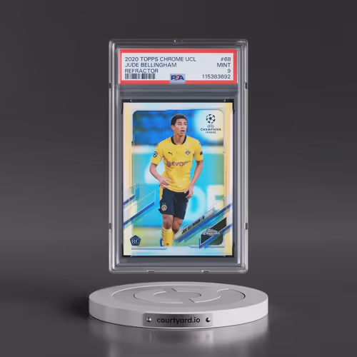 2020 Topps Chrome UEFA Champions League #68 Jude Bellingham - Refractor (PSA 9 MINT)