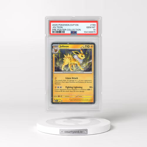 2025 Pokémon Svp EN-SV Black Star Promo #169 Jolteon - Prismatic Evolutions Poster Collection (PSA 1