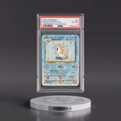 2002 Pokémon Legendary Collection #61 Raticate - Reverse Foil (PSA 6 EX-MT)