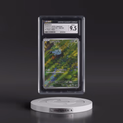 2023 Pokémon Card 151 #166/165 Bulbasaur - Art Rare Holo (CGC 9.5 MINT+)