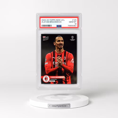 2022 Topps Now UEFA Champions League #125 Zlatan Ibrahimovic (PSA 10 GEM MINT)