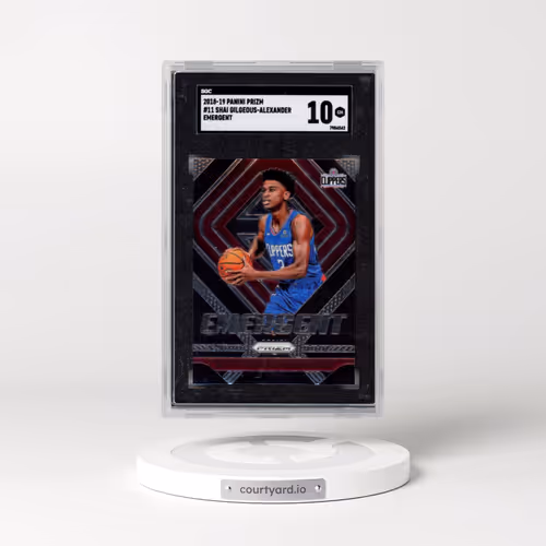 2018 Panini Prizm #11 Shai Gilgeous-Alexander - Emergent (SGC 10 GEM MINT)