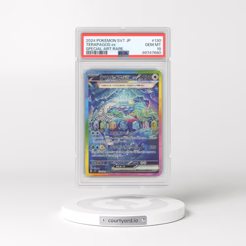 2024 Pokémon SV7-Stellar Miracle #130 Terapagos EX - Holo Special Art Rare (PSA 10 GEM MINT)