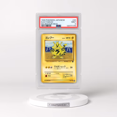 1999 Pokémon Bulbasaur Deck #26 Electabuzz (PSA 9 MINT)