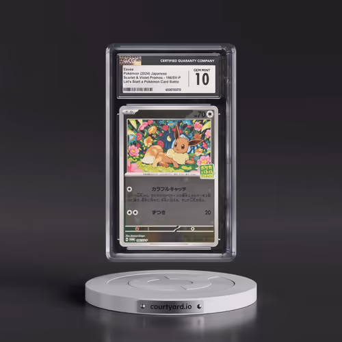 2024 Pokémon SV-P Promo #196 Eevee - Let's Start Pokeca Battle Campaign (CGC 10 GEM MINT)