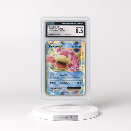 2016 Evolutions #26/108 Slowbro EX - Holo (CGC 8.5 NM-MT+)
