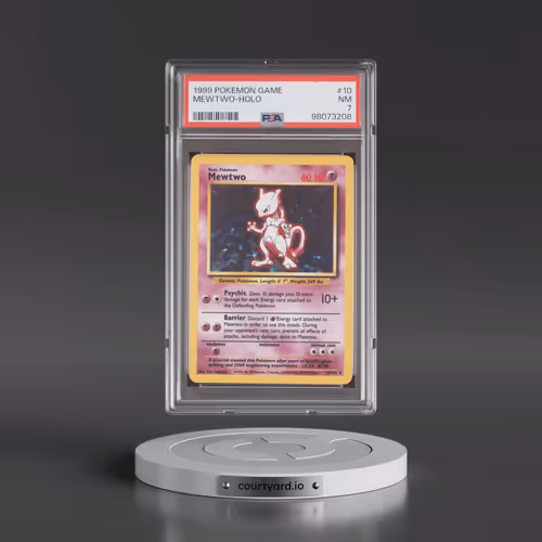 1999 Pokémon Game #10 Mewtwo - Holo (PSA 7 NM)