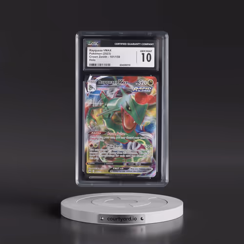 2023 Crown Zenith #101/159 Rayquaza VMAX - Holo (CGC 10 GEM MINT)