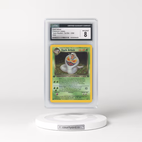 2000 Team Rocket #2/82 Dark Arbok - 1st Edition Holo (CGC 8 NM-MT)